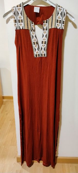 Vestido largo marrón - boho