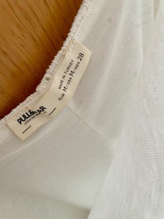 Vestido sin estrenar blanco ibicenco tirantes