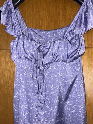 Vestido Zara lila floral