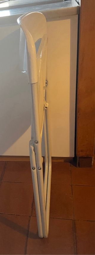 2 Sillas Plegables Blancas