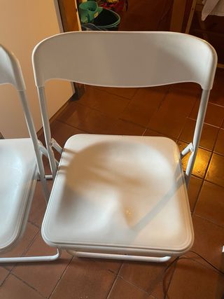 2 Sillas Plegables Blancas