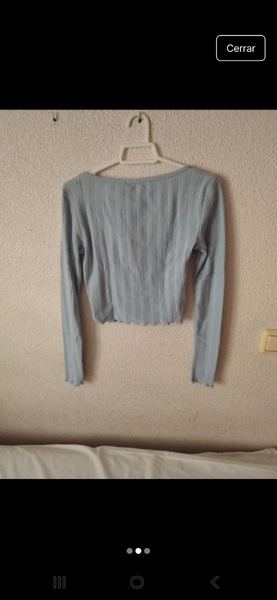 Top Stradivarius azul - Talla S