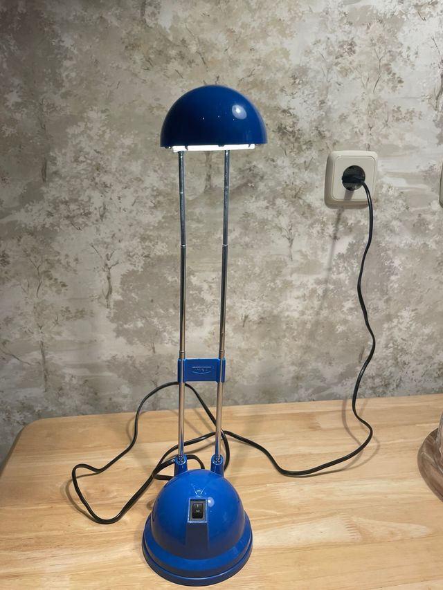 Lámpara escritorio azul - Metal/Plástico