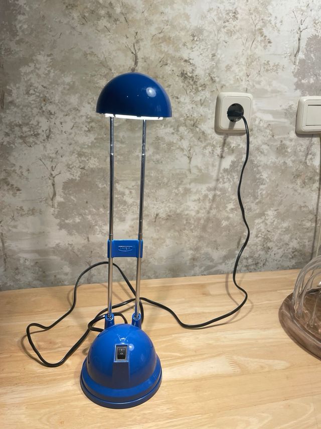Lámpara escritorio azul - Metal/Plástico