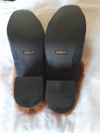 Zapatos borreguillo negros