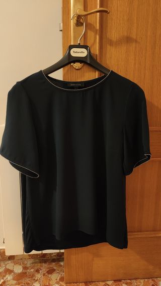 Blusa Cortefiel azul marino