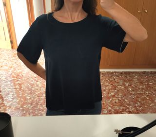 Blusa Cortefiel azul marino