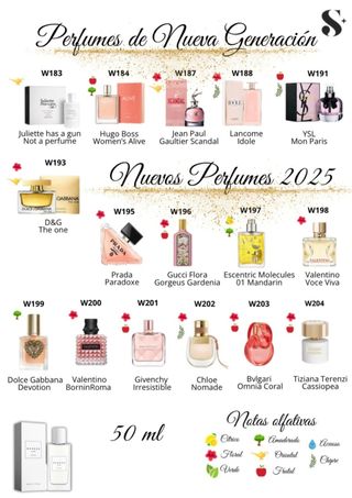 Perfumes con un 20% de aceite esencial.