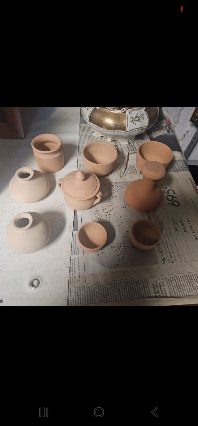 Set 8 tazzine terracotta