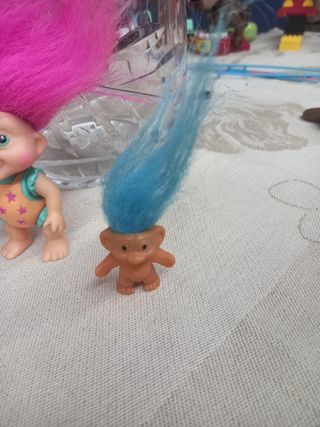 4 Troll bambole vintage