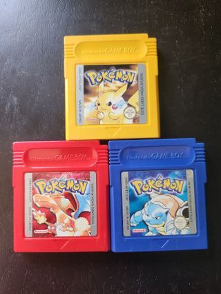 Pokémon Rojo, Azul & Amarillo - Game Boy
