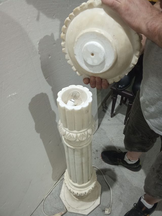 Columna alabastro con luz - Decoración