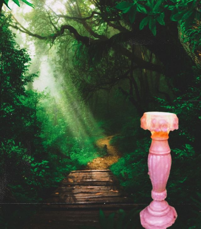 Columna alabastro con luz - Decoración