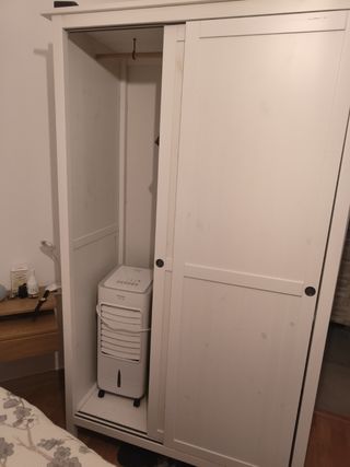 Armario 2 puertas correderas blanco