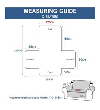 Funda sofá 2 plazas roja