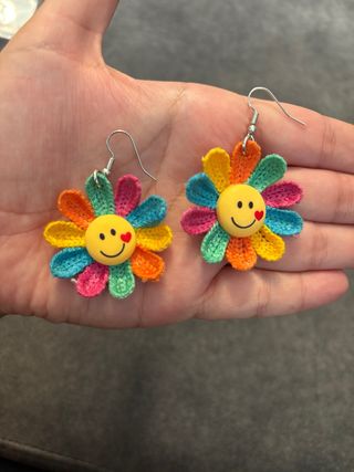 Pendientes Flores Sonrientes