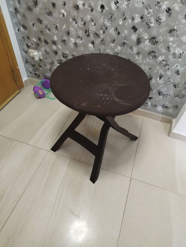 Mesa Plegable Marrón