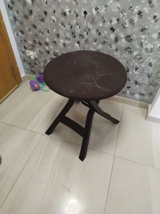 Mesa Plegable Marrón