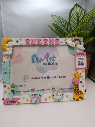 Marco de fotos personalizado Recuerdo Nacimiento