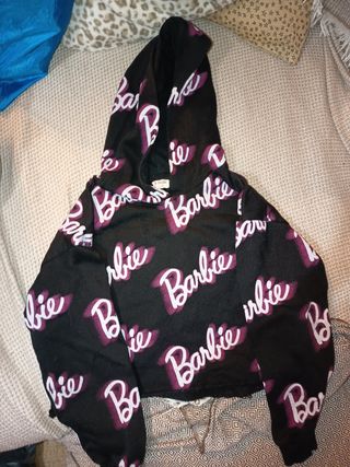 Sudadera Barbie negra con capucha