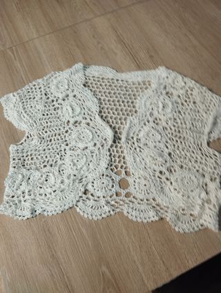 Rebeca crochet blanca