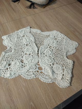 Rebeca crochet blanca