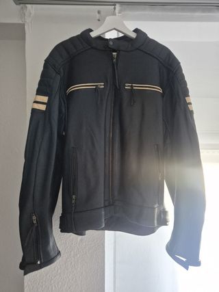 Chaqueta cuero motorista vintage