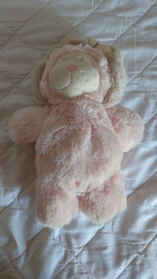Peluche león rosa bebé
