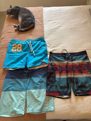 3 Bañadores Hurley & Superdry & Vans - Talla M