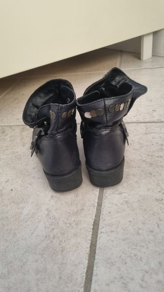 Stivaletti pelle borchie made in Italy