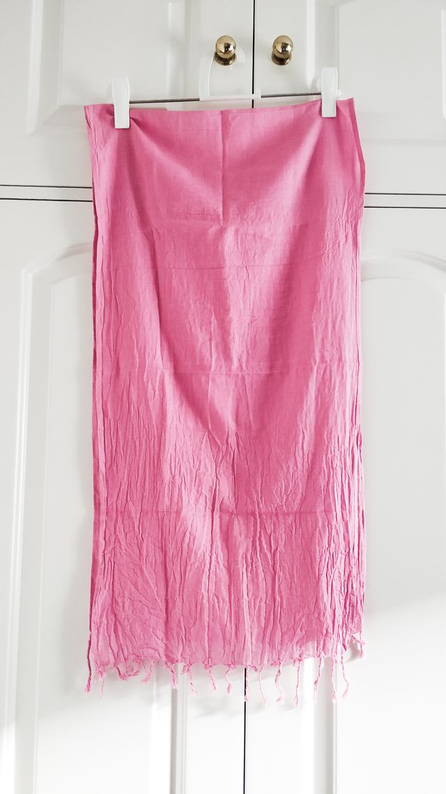 Pañuelo rosa - Chal de algodón