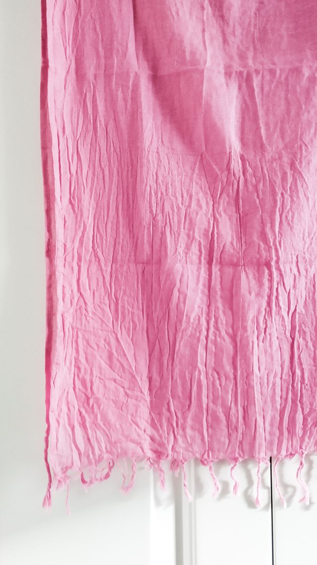 Pañuelo rosa - Chal de algodón