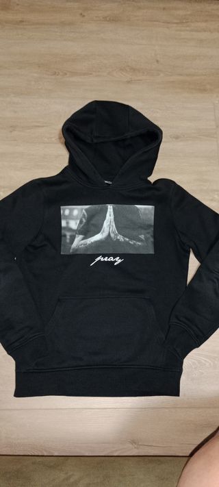 Sudadera Snipe Pray - Negra con capucha