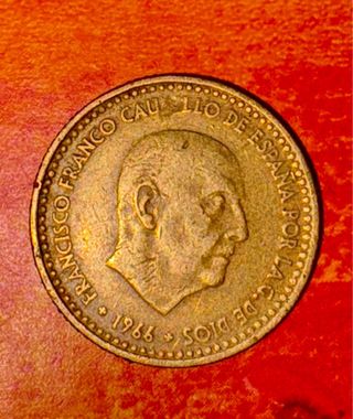 Moneda 1 Peseta 1966 España