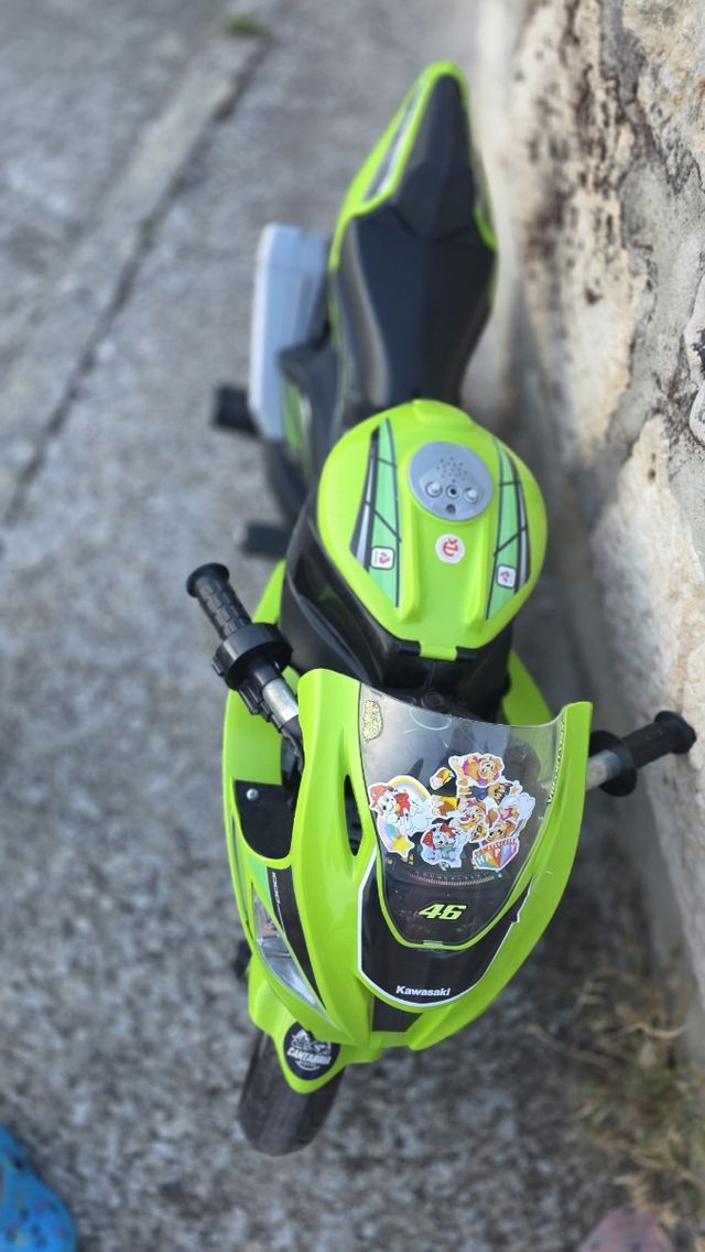 Moto bateria niños Kawasaki Ninja 12v Eléctrica