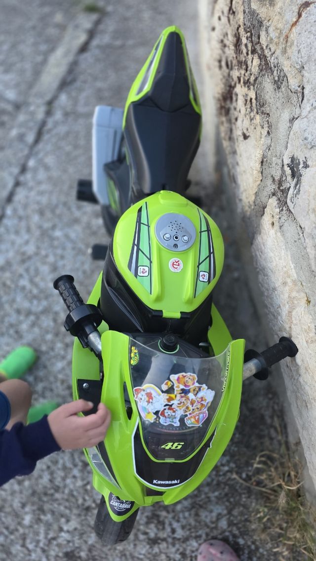 Moto bateria niños Kawasaki Ninja 12v Eléctrica