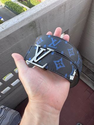 Cintura Louis Vuitton uomo - Blu