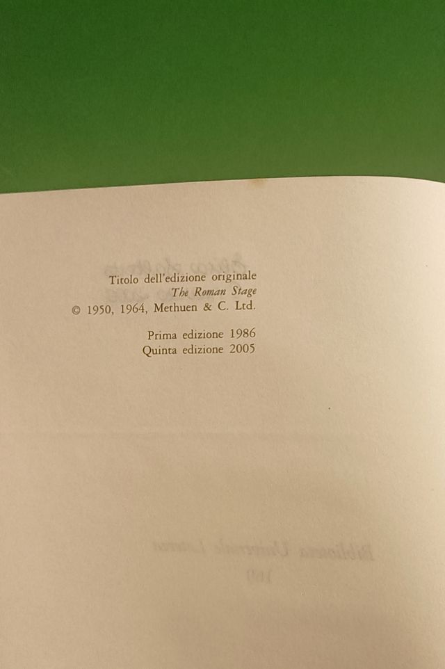 I romani a teatro / W. Beare