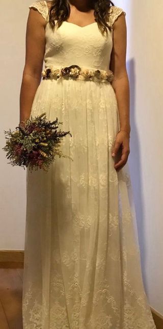 Vestido novia boho chic