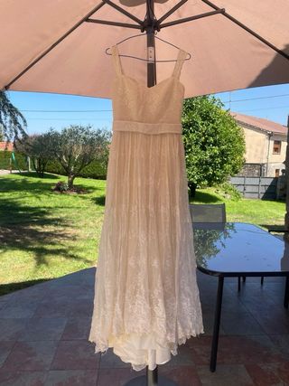 Vestido novia boho chic