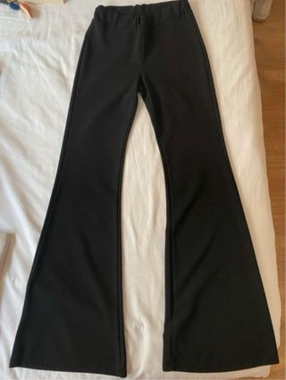 Pantalones campana negros