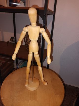 Maniquí madera articulado