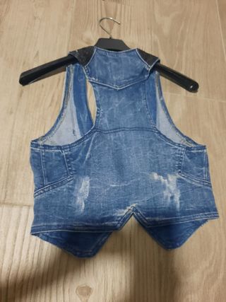 Chaleco vaquero Bershka
