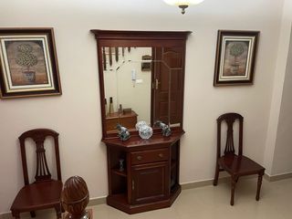 Recibidor madera caoba