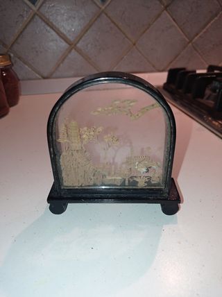 Diorama cinesa vintage in sughero
