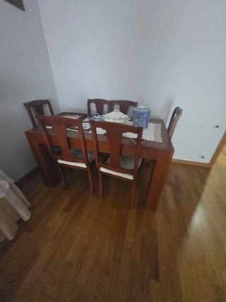 Mesa comedor 6 sillas madera