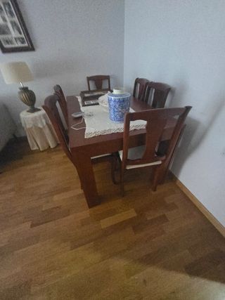 Mesa comedor 6 sillas madera