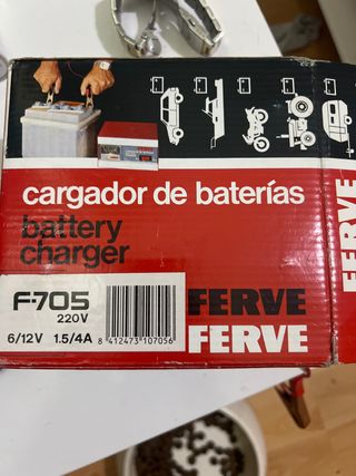Cargador baterías FERVE F-705 6/12V