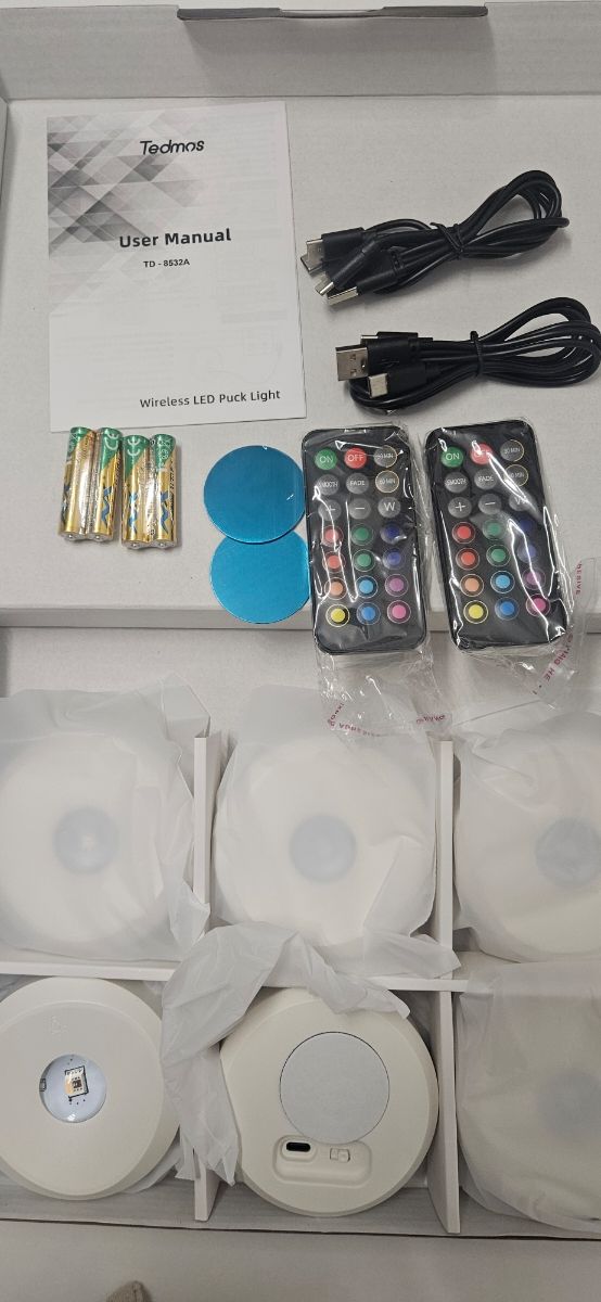 Luces LED multicolor - Pack de 6