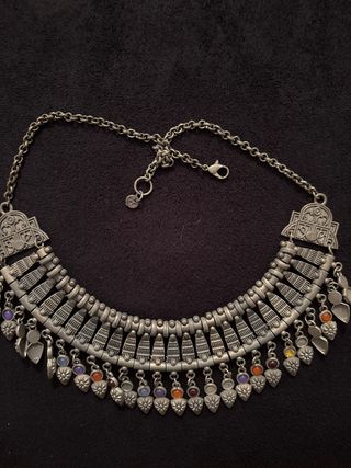 Collar Plata Multicolor